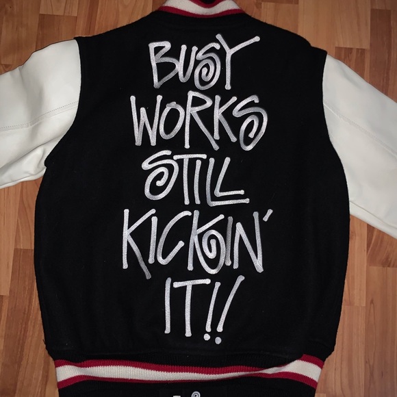 BAPE X STUSSY LETTER MAN JACKET - Picture 2 of 6